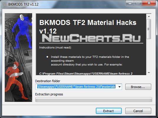 Скриншот чита BKMODS TF2 v1.12 для TF2